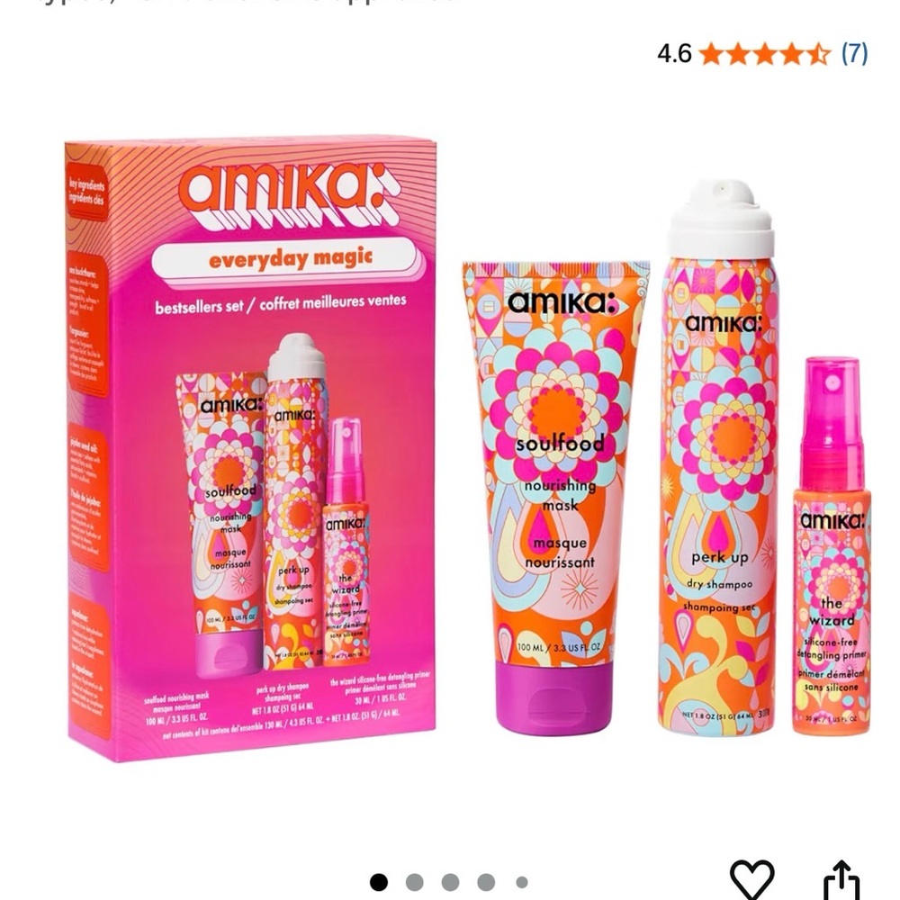 AMIKA everyday magic bestseller gift set for all hair TSA size approved NEW - Picture 2 of 6
